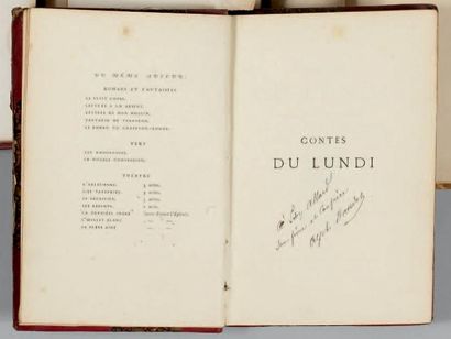 DAUDET (Alphonse)
Contes du Lundi... Paris,...