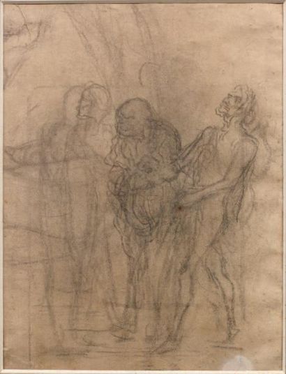 Honoré DAUMIER (1808-1879)
Trois Personnages....