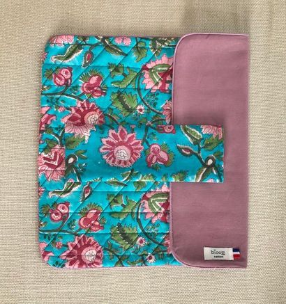 Nappe en coton, six sets de table et six...