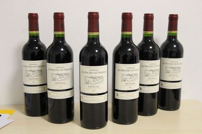 62 bouteilles de Fronsac, grand vin de Bordeaux,...