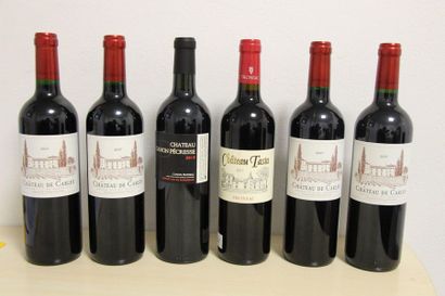 62 bouteilles de Fronsac, grand vin de Bordeaux,...
