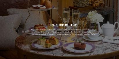 Tea-Time dans le jardin d'hiver de l'Hôtel...