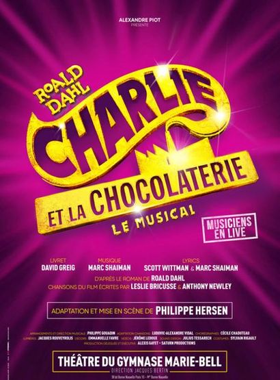 Quatre places pour la comédie Musicale “Charlie...