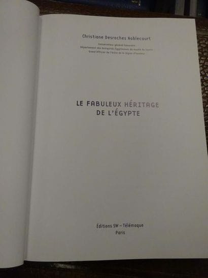 DESROCHES NOBLECOURT Christiane. 
Le fabuleux...