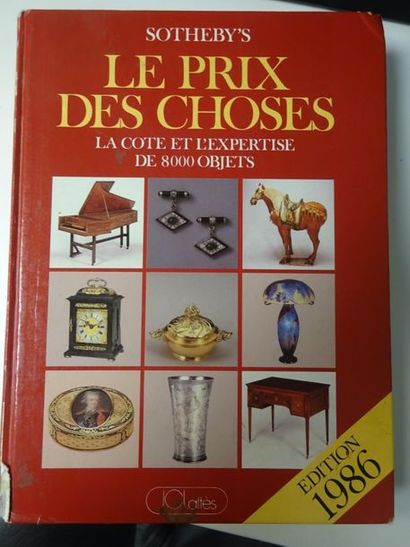 SOTHEBY'S: The Price of Things: 1986. 
JCLattès,...