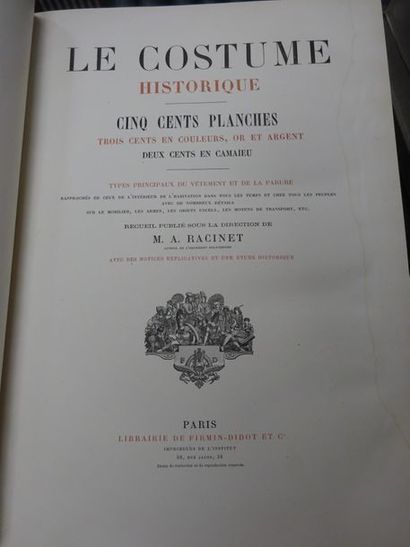 RACINET M.A. 
Le costume historique. 
Work...