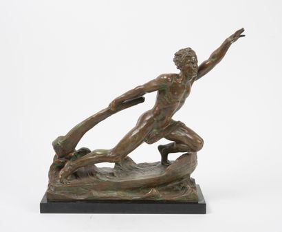 NICHE (XIX-XX) 
Homme tenant la barre. 

Epreuve...