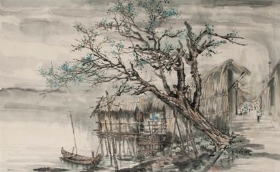 Ecole indochinoise du XXème siècle
Village...