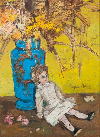 Françoise ADNET (1924-2014)
Le vase bleu.

Huile...