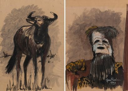 Jean POULAIN (1884-1967)
- Jeune buffle,...