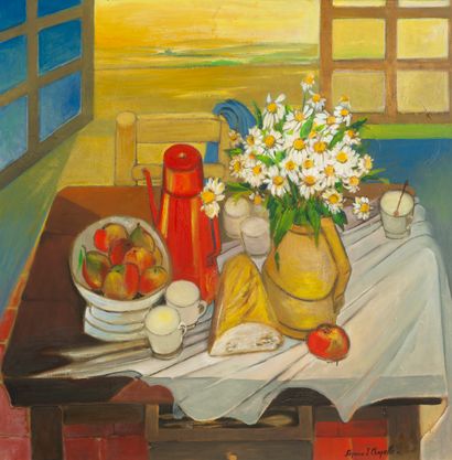 Suzanne J.CHAPELLE (1919)
Le bouquet de marguerites,...