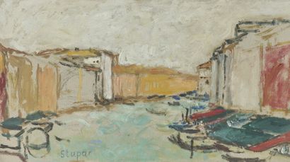 Marko STUPAR (1936)
Canal à Venise. 

Gouache...