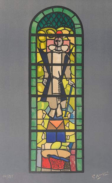 D'après Georges BRAQUE
Saint-Dominique.

Vitrail...