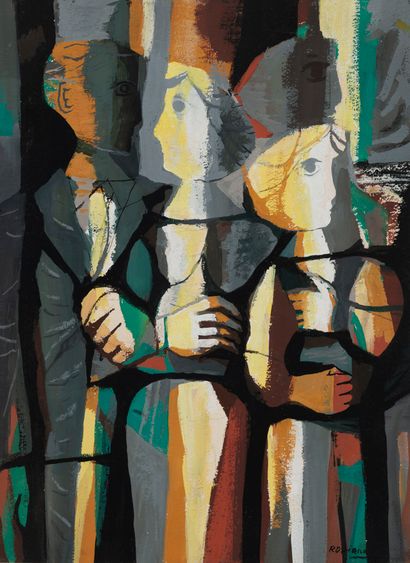 Matei ROSIANU (1897-1969)
Personnages.

Gouache...