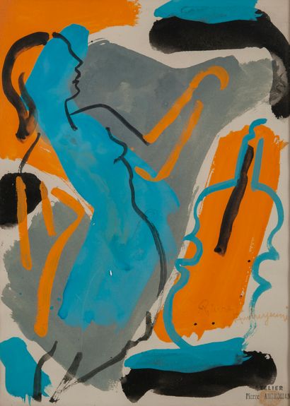 Pierre AMBROGIANI (1907-1985)
La muse.

Encre...