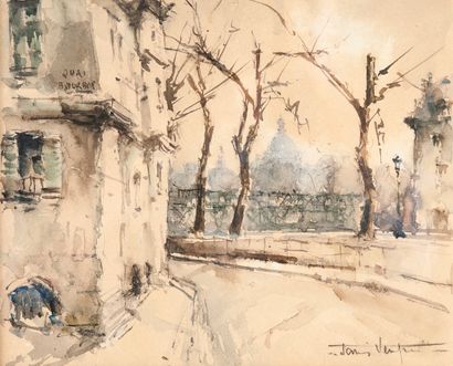Ecole du XXème siècle
Quai de Bourbon, Paris.

Aquarelle...