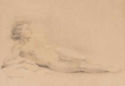 Vladimir ROZMAINSKI (1885-1943)
Nu allongé....