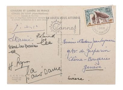 Pablo PICASSO (1881-1973) & Divers
Autograph...