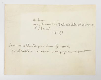 Henri Cartier-Bresson (1908-2004)
2 autograph...