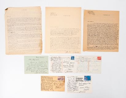 André MASSON (1896-1987)
3 Typed letters...