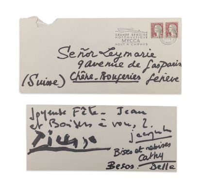 Pablo PICASSO (1881-1973) & Divers
Autograph...