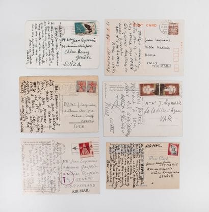 Pierre SOULAGES (1919)
6 autograph postcards...