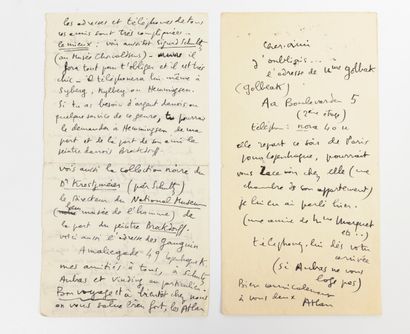 Jean-Michel ATLAN (1913-1960)
Autograph letter...