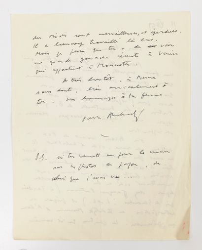 Pierre ALECHINSKY (1927)
4 autograph letters...