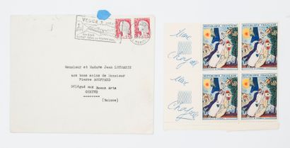 Marc CHAGALL (1887-1985)
4 stamps representing...