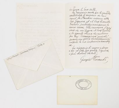 Giorgio MORANDI (1890-1964)
Autograph letter...