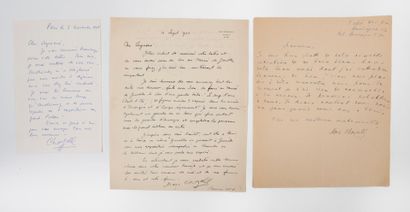 Marc CHAGALL (1887-1985)
3 autograph letters...