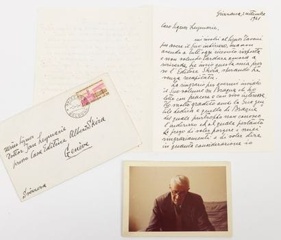 Giorgio MORANDI (1890-1964)
Autograph letter...