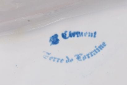 Important lot of earthenware or fine earthenware...