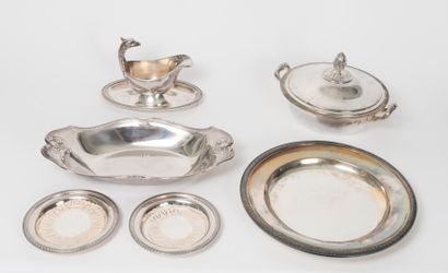 CHRISTOFLE
Set of 6 silver plated pieces...