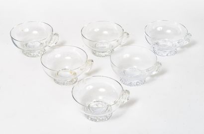 DAUM France
Suite of fifteen punch cups model...