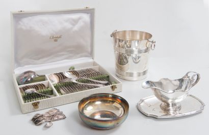 CHRISTOFLE
Part of a silver-plated menagere,...