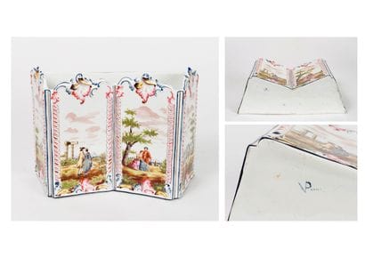Important lot of earthenware or fine earthenware...