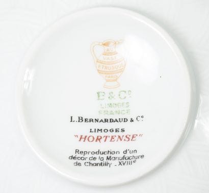 J.BERNARDAUD & CO, Limoges
Hortense model.

In...