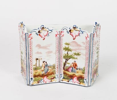 Important lot of earthenware or fine earthenware...