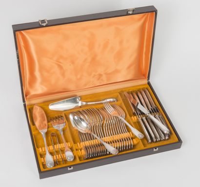 Guy DEGRENNE
Part of a silver plated menagere,...
