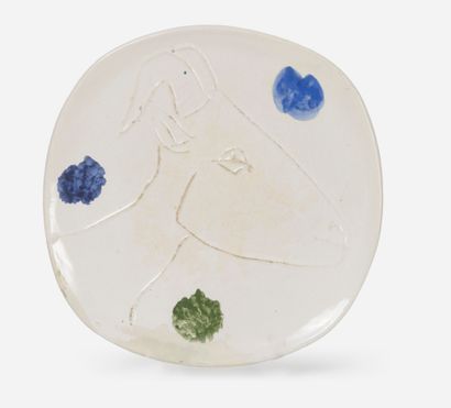 Pablo PICASSO (1881-1973) & MADOURA

Tête...