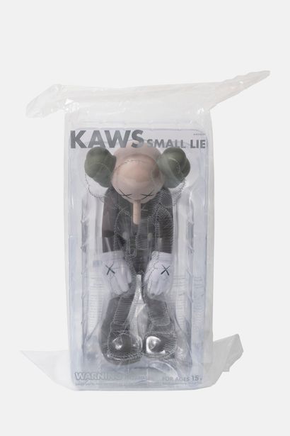 KAWS (1974)
Small lie, marron, 2017. 

Vinyle...