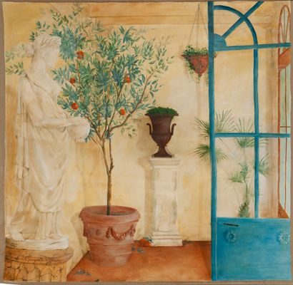 Françoise LEPINOIS (XXème-XXIème siècle)
L'orangerie,...
