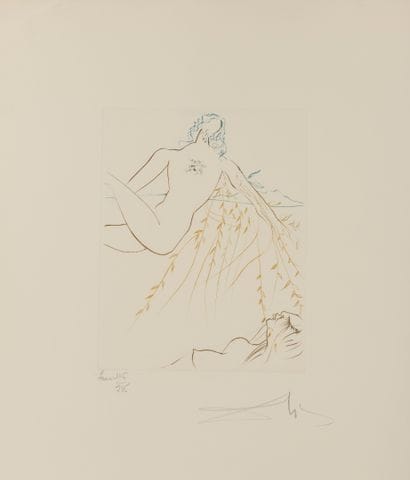 Salvador DALI (1904-1989)
Le paradis terrestre,...
