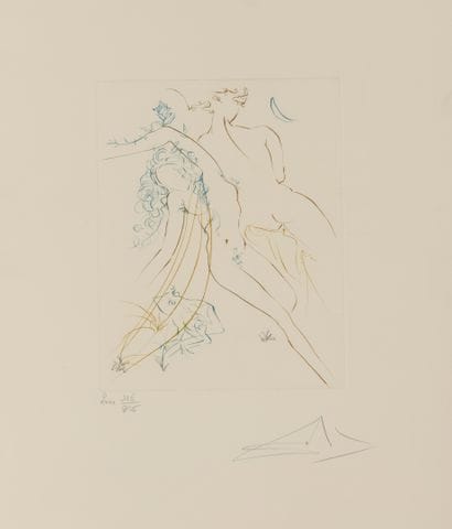 Salvador DALI (1904-1989)
Le paradis terrestre,...