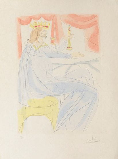 Salvador DALI (1904-1989)
Sans titre.

Pointe-sèche...