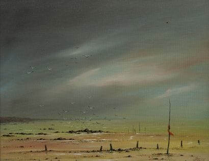 Pierre PREUX (1935)
Bord de mer, 1984. 

Huile...