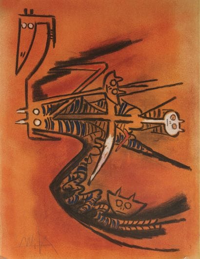 Wifredo LAM (1902-1982)
Pleni Luna, 1974.

Lithographies...