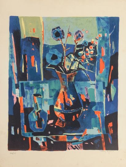 Marcel MARCEAU (1923-2007)
Le clown.

Lithographie...