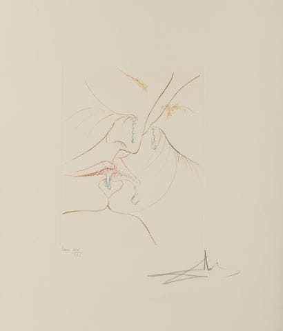 Salvador DALI (1904-1989)
Le paradis terrestre,...